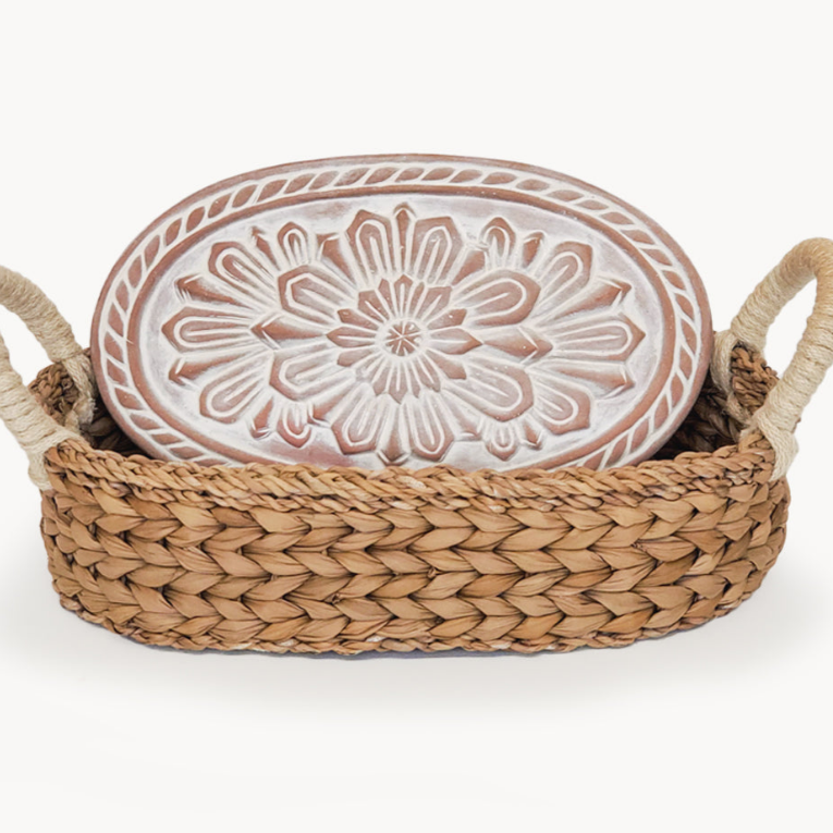 Bread Warmer & Basket - Flower