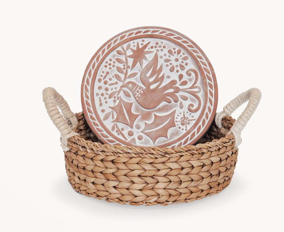 Bread Warmer & Basket - Bird Round